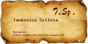 Tankovics Szilvia névjegykártya